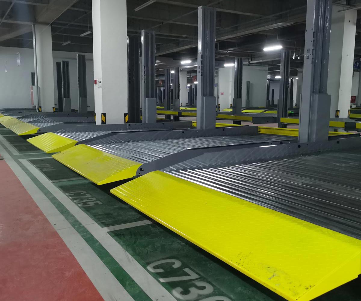 兩層升降平移機(jī)械停車場拆除